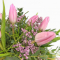 Preview: Blumenstrauß rosa Tulpen Zoom