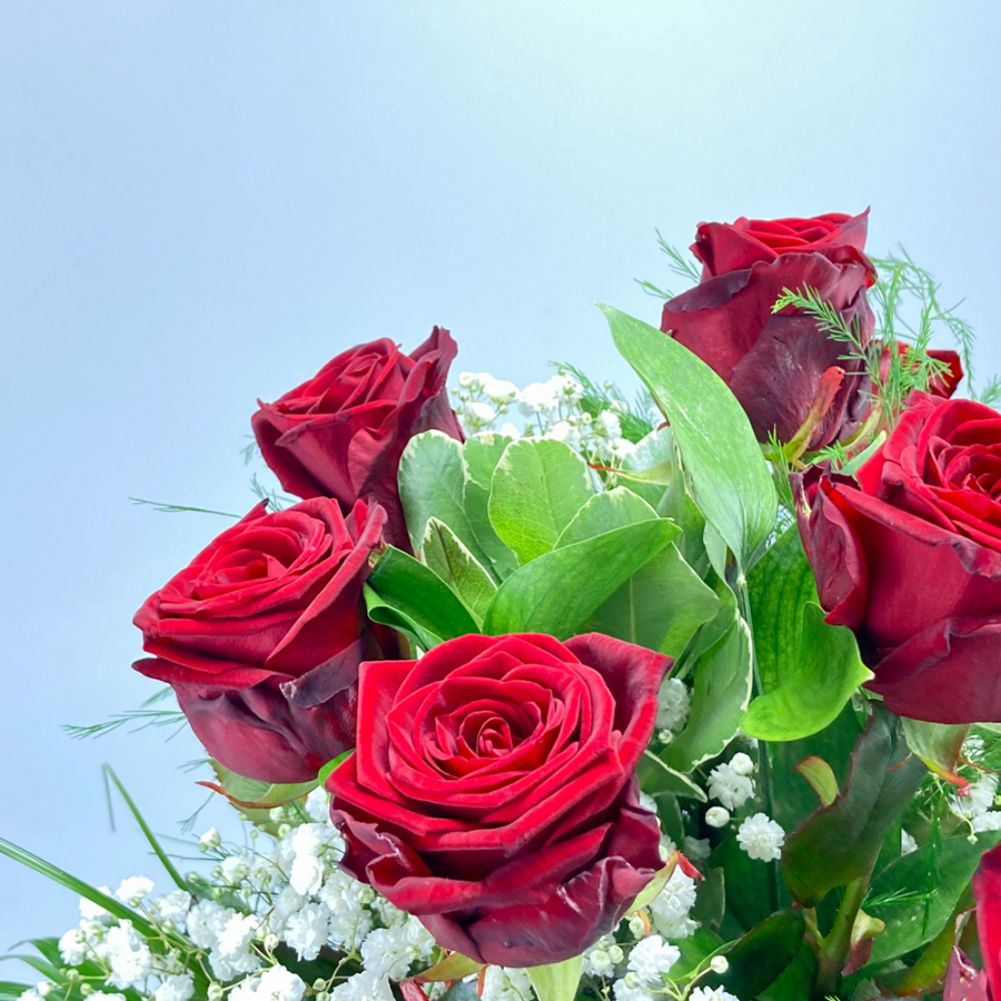 rote Rosen Rosenstrauß mit